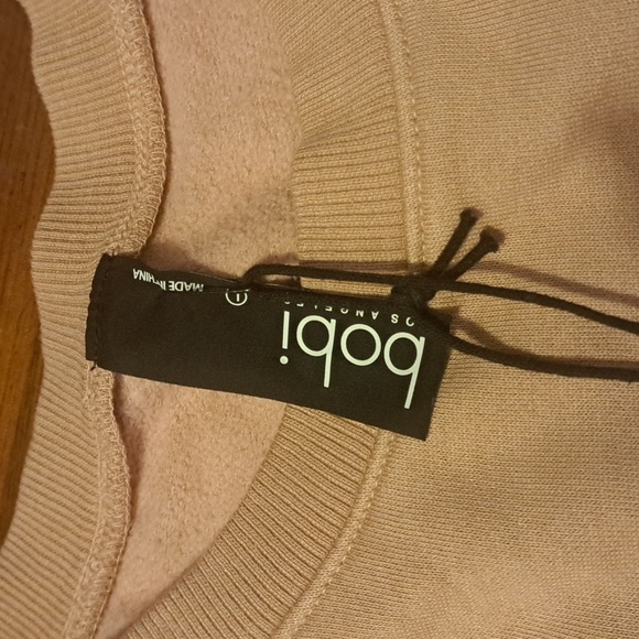 Womens NEW BOBI LA Pleated Shoulder Top L - Picture 7 of 10